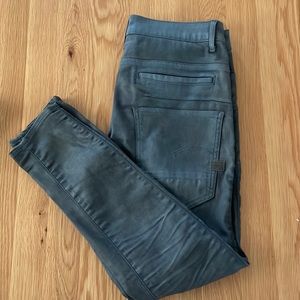 Waxed coated gray denim , 30x30 mens